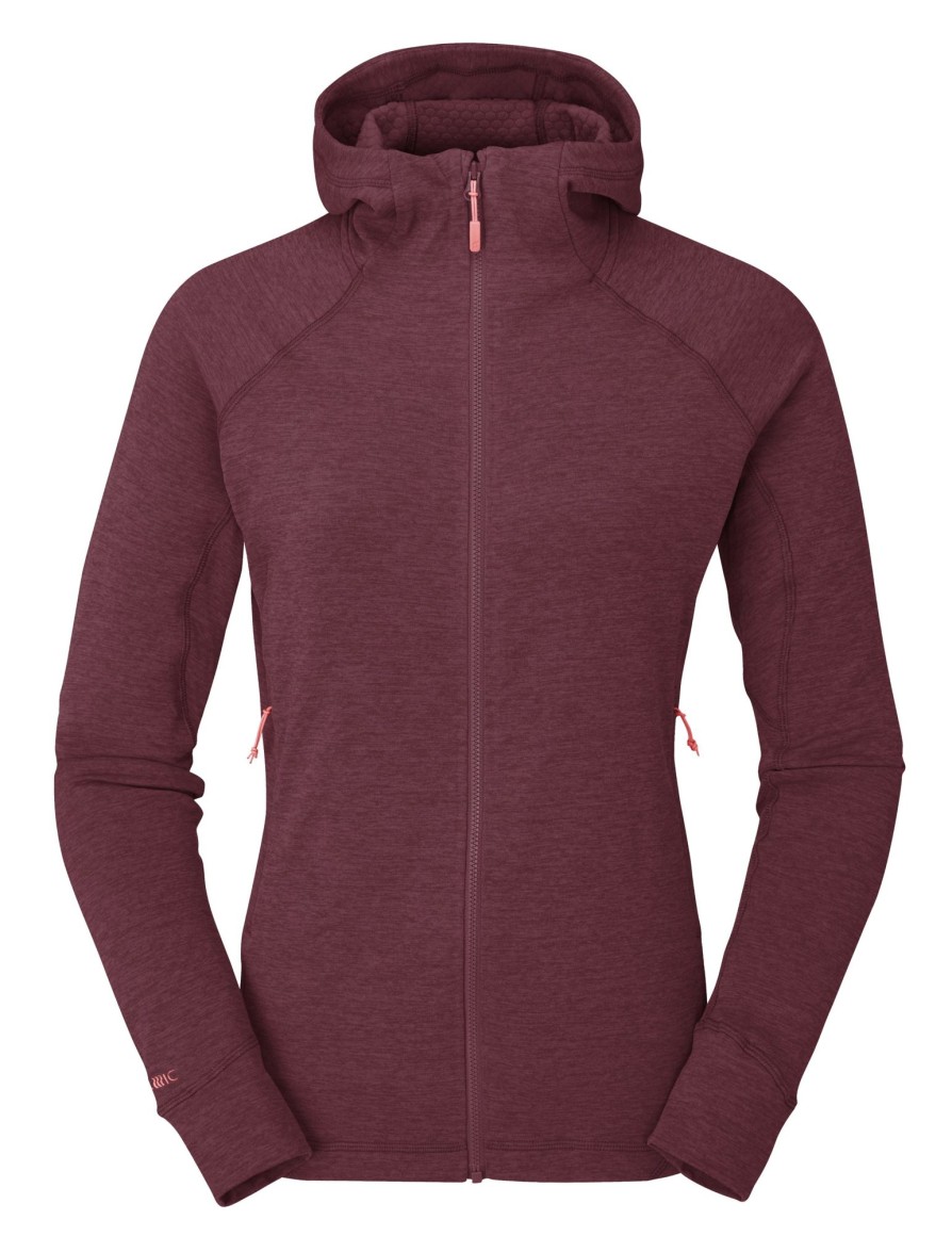 Clothing Rab Fleece & Mid Layer | Rab Womens Nexus Hoody - Deep Heather Purple