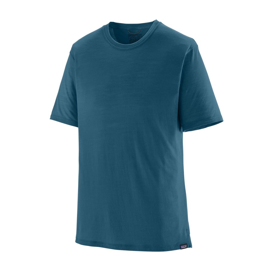 Clothing Patagonia T Shirts & Base Layers | Patagonia Mens Capilene Cool Merino Shirt - Wavy Blue