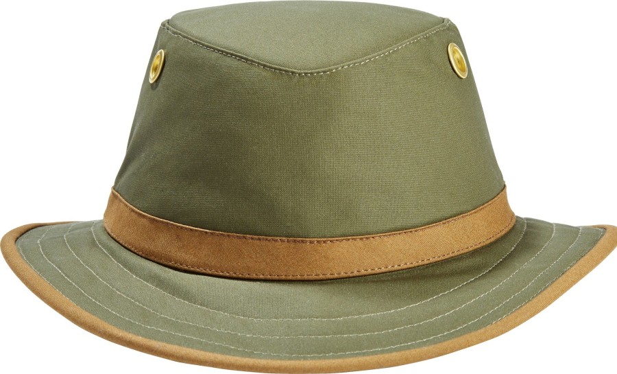 Clothing Tilley Hats | Tilley Outback Hat British Tan Green