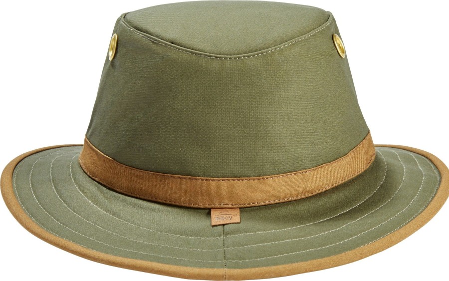 Clothing Tilley Hats | Tilley Outback Hat British Tan Green