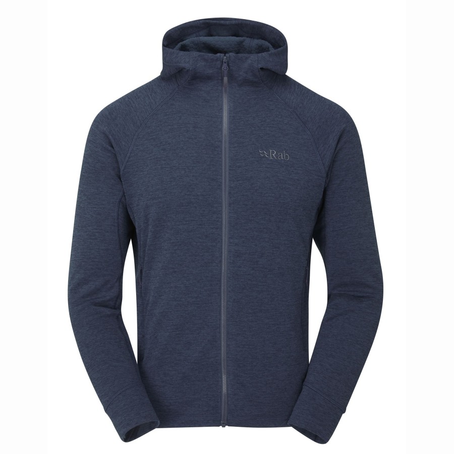 Clothing Rab Fleece & Mid Layer | Rab Mens Nexus Hoody - Deep Ink Blue