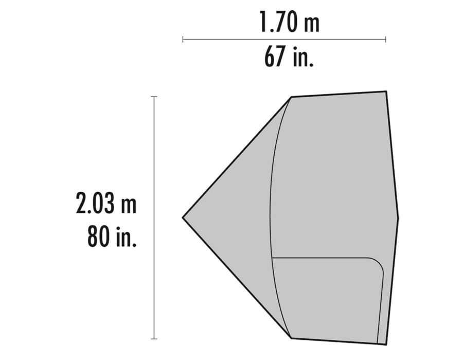 Camping MSR Extensions & Canopies | Msr Gear Shed For Elixir And Hubba Tents - Gray Grey