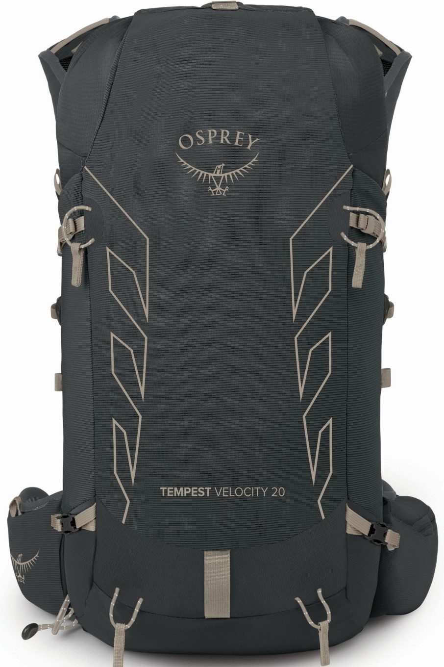 Rucksacks Osprey Fast & Light Rucksacks And Vests | Osprey Womens Tempest Velocity 20 Rucksack - Dark Charcoal-Chiru Tan Grey