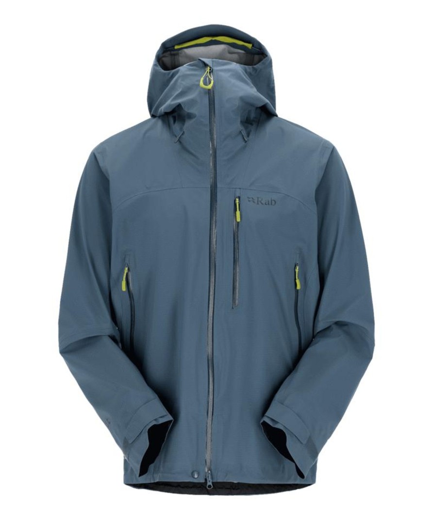 Clothing Rab Waterproof Jackets | Rab Mens Firewall Jacket - Orion Blue