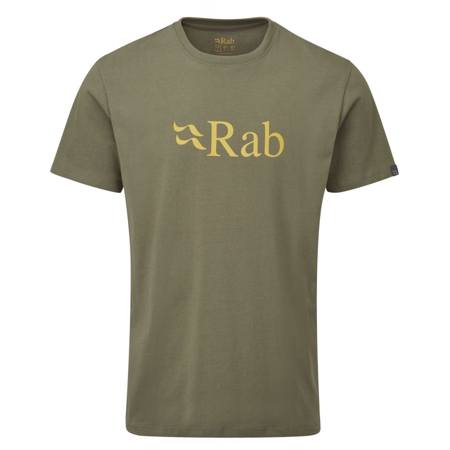 Clothing Rab T Shirts & Base Layers | Rab Mens Stance Logo Tee - Light Khaki Green