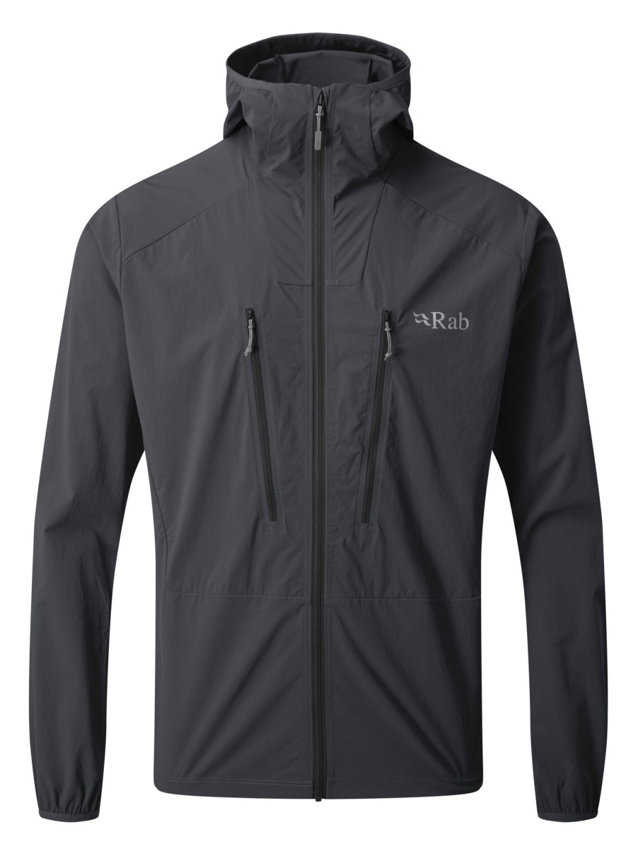 Clothing Rab Softshell Jackets | Rab Mens Borealis Jacket - Beluga Grey