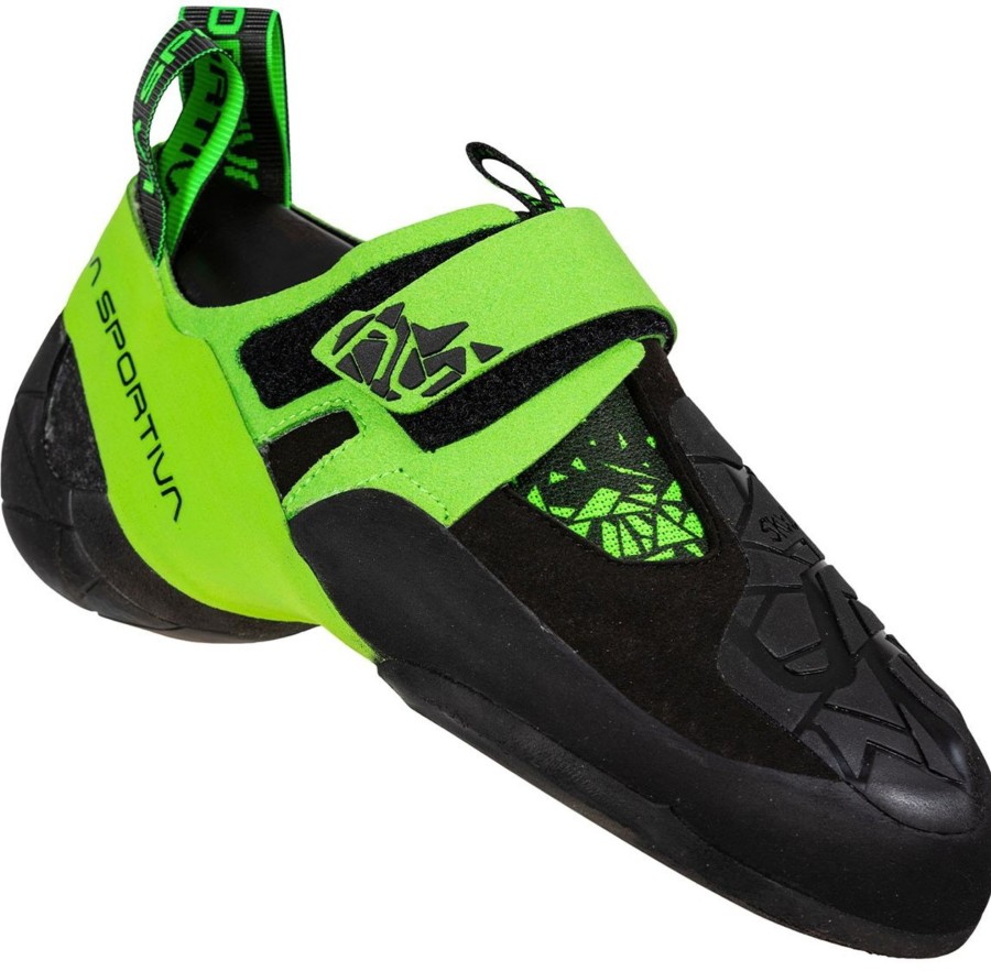 Equipment La Sportiva Climbing Shoes | La Sportiva Skwama Vegan Climbing Shoes - Black-Flash Green