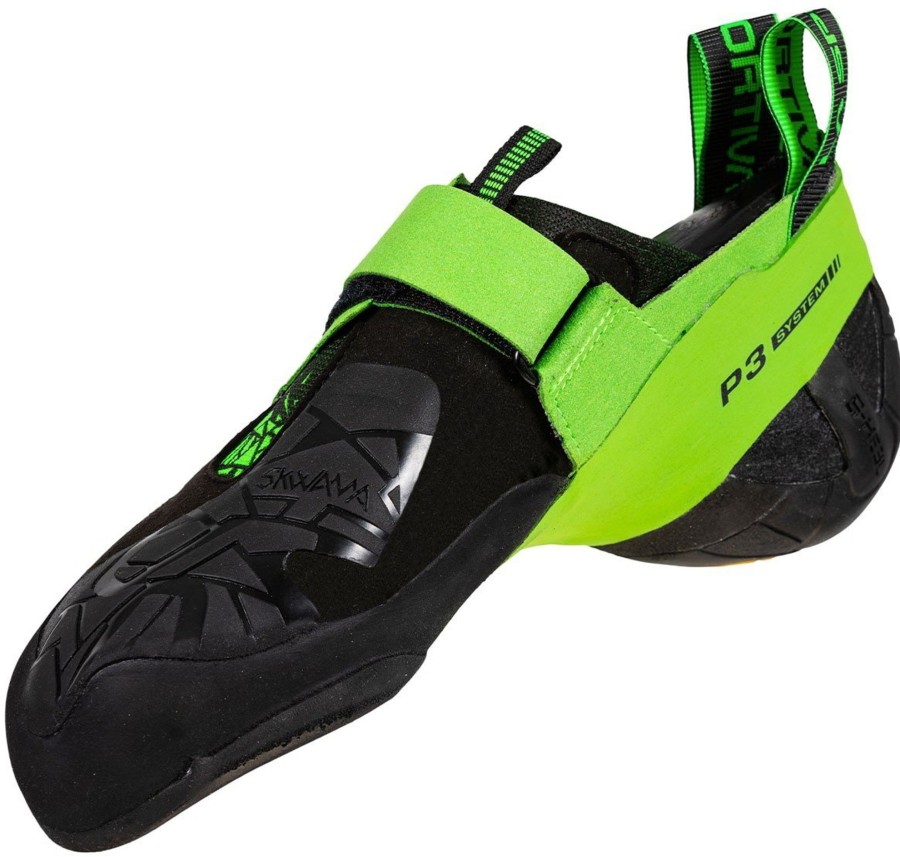 Equipment La Sportiva Climbing Shoes | La Sportiva Skwama Vegan Climbing Shoes - Black-Flash Green