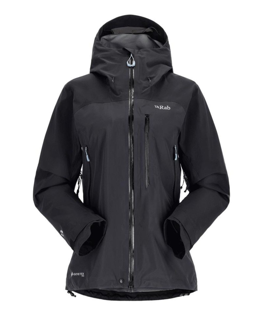 Clothing Rab Waterproof Jackets | Rab Womens Latok Mountain Gtx Jacket Black