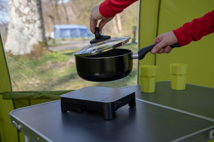 Camping Vango Lightweight Stoves | Vango Sizzle Induction Hob Cooker Black