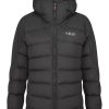 Clothing Rab Insulated Jackets | Rab Womens Infinity Alpine Jacket - Anthracite Black