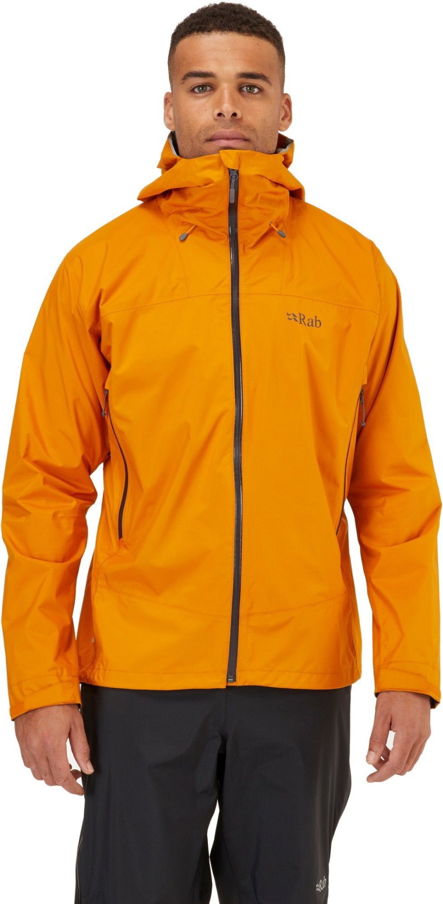 Clothing Rab Waterproof Jackets | Rab Mens Downpour Plus 2.0 Jacket - Sunset Yellow