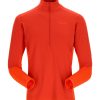 Clothing Rab Fleece & Mid Layer | Rab Mens Conduit Pull-On Clay Red