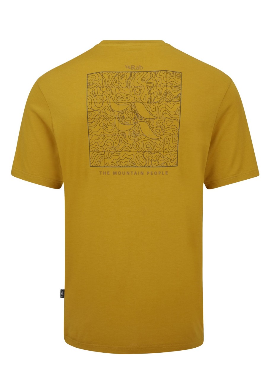 Clothing Rab T Shirts & Base Layers | Rab Mens Crimp Elevation Tee - Sahara Yellow