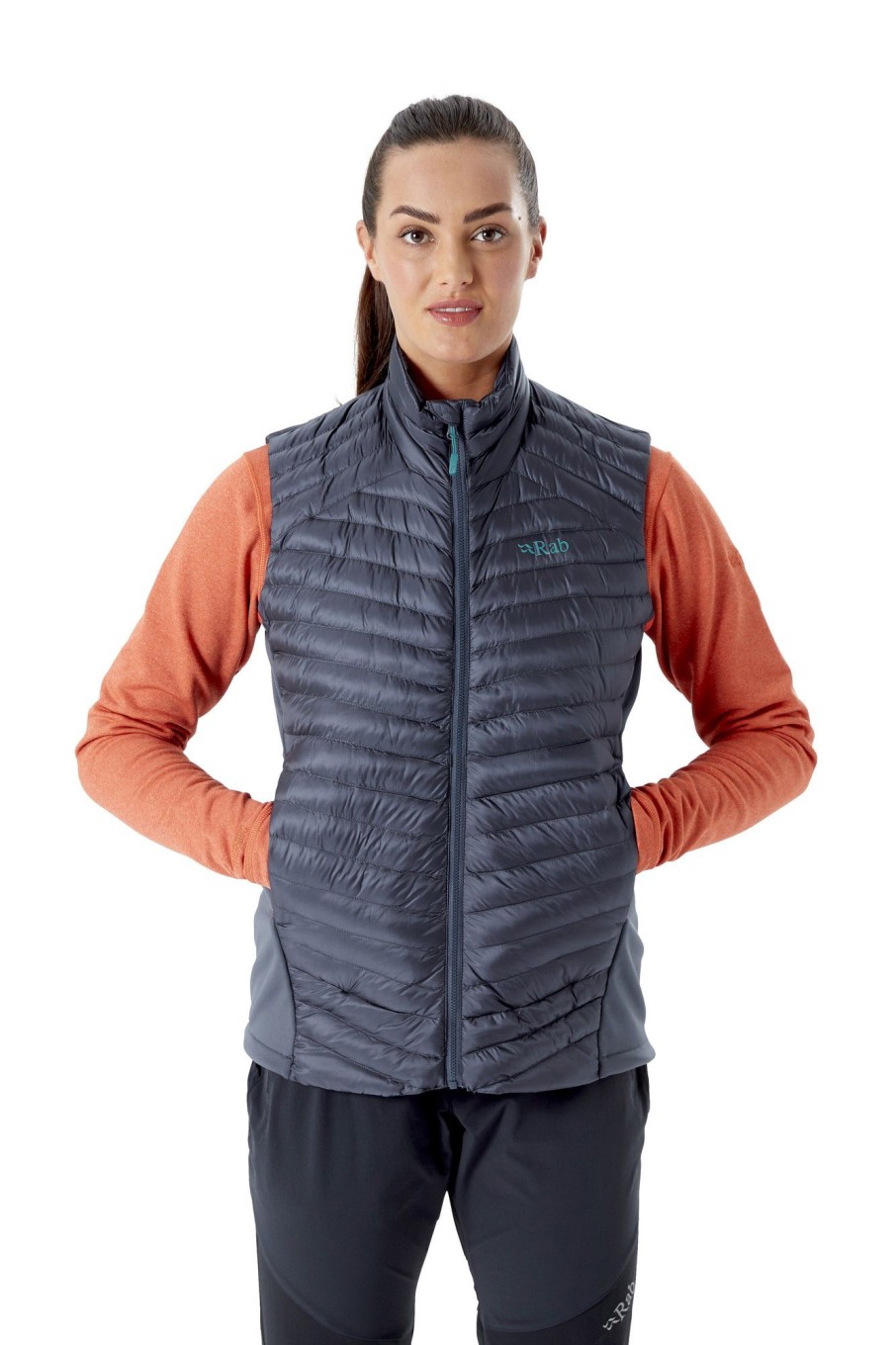 Clothing Rab Vests & Gilets | Rab Womens Cirrus Flex 2.0 Vest - Steel Grey