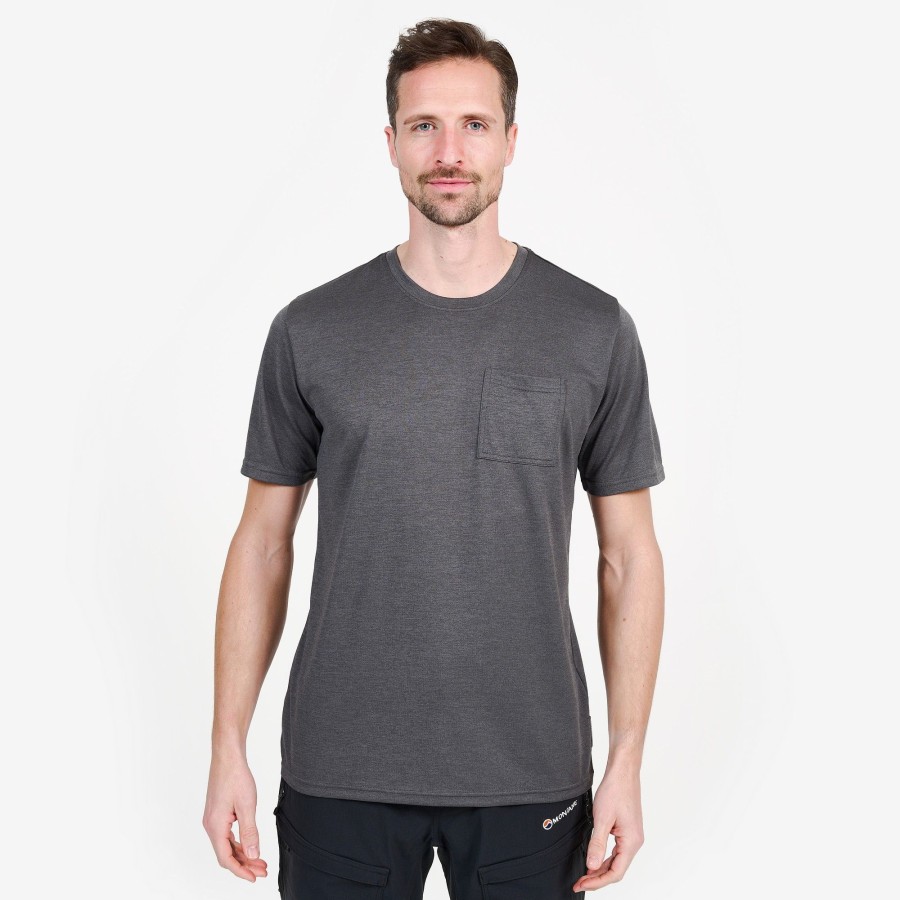 Clothing Montane T Shirts & Base Layers | Montane Mens Dart Pocket T- Shirt - Slate Grey