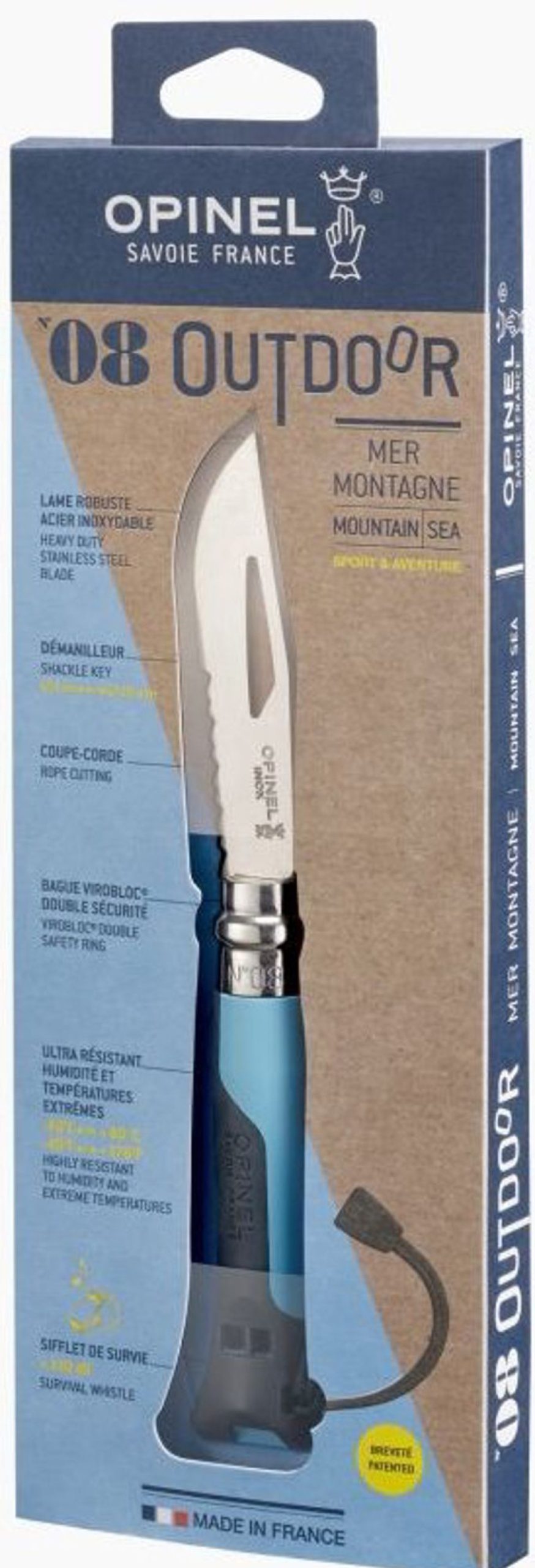 Equipment Opinel Knives & Multi-Tools | Opinel No.8 Outdoor Knife Blue