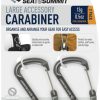 Rucksacks Sea To Summit Buckles & Straps | Sea To Summit Large Accessory Carabiners - 2Pcs Grey