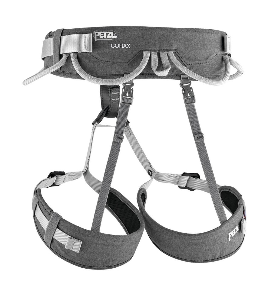 Equipment Petzl Harnesses | Petzl Corax Climbing Harness - Gray Grey