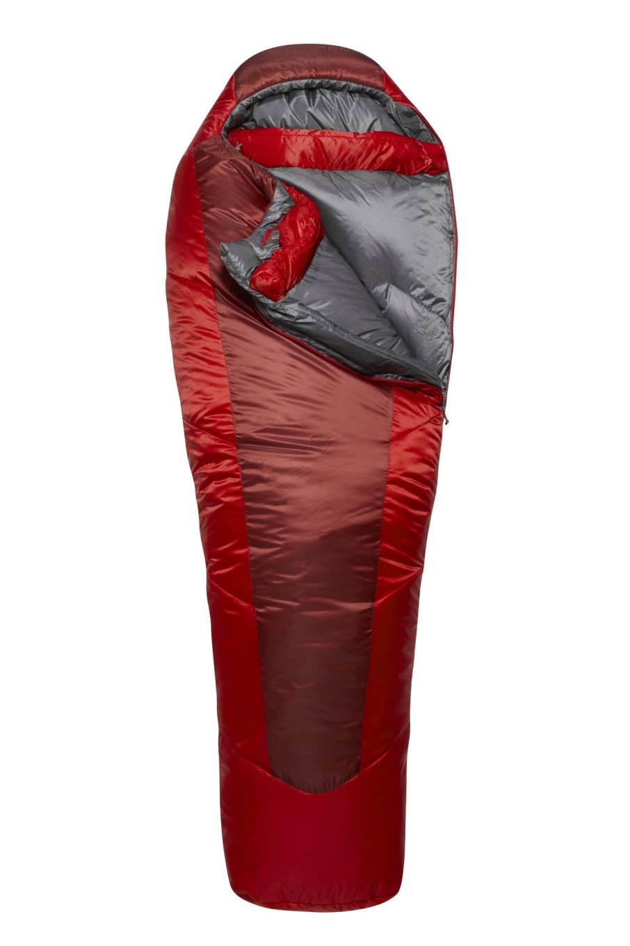 Camping Rab Backpacking & Lightweight Sleeping Bags | Rab Solar Eco 3 Sleeping Bag - Regular - Right Zip - Oxblood Red