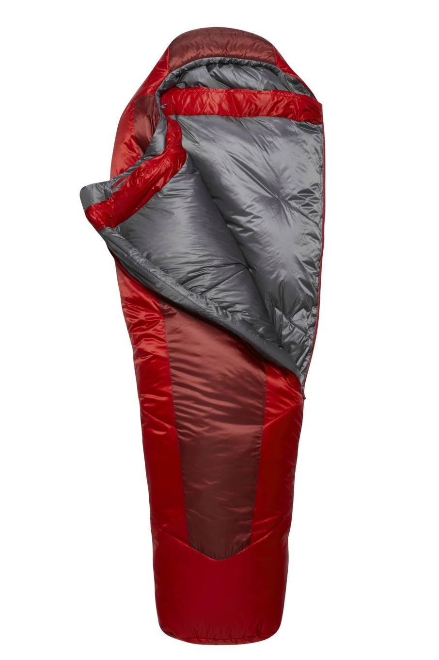 Camping Rab Backpacking & Lightweight Sleeping Bags | Rab Solar Eco 3 Sleeping Bag - Regular - Right Zip - Oxblood Red