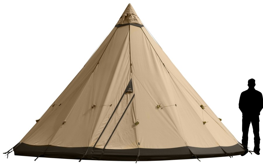 Camping Tentipi Tipi'S & Bell Tents | Tentipi Safirflex 15 Cp Brown