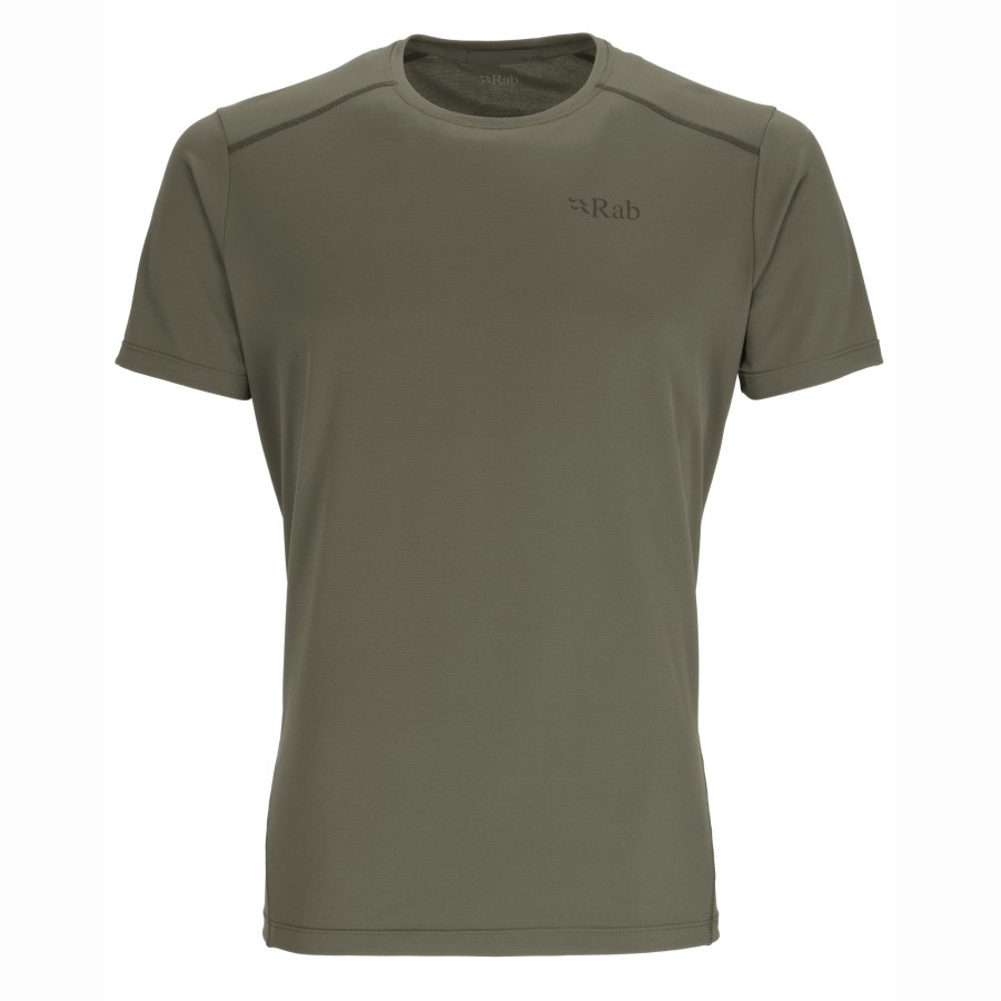 Clothing Rab T Shirts & Base Layers | Rab Mens Force Short Sleeve Tee - Light Khaki Green