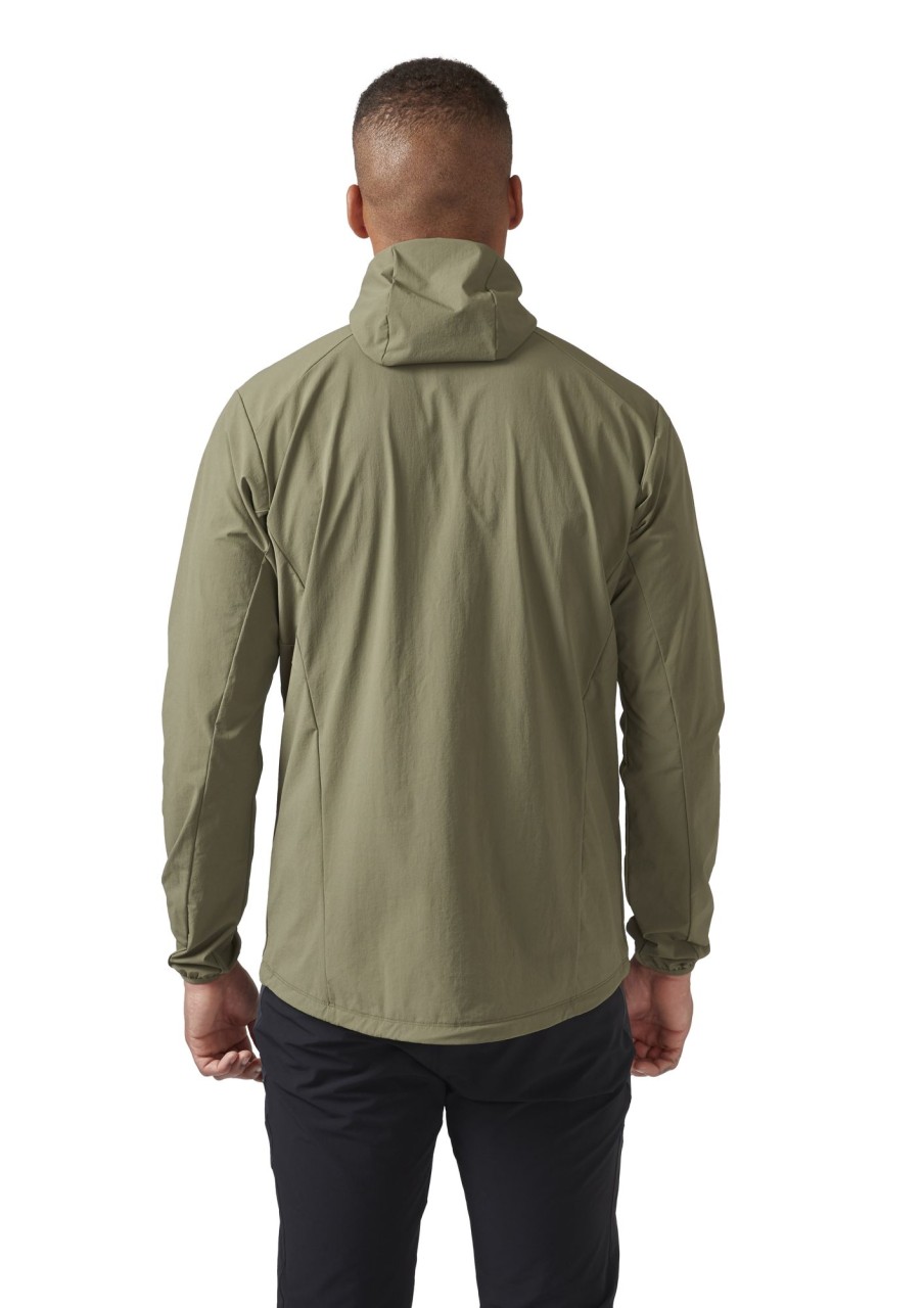 Clothing Rab Softshell Jackets | Rab Mens Borealis Jacket - Light Khaki Green