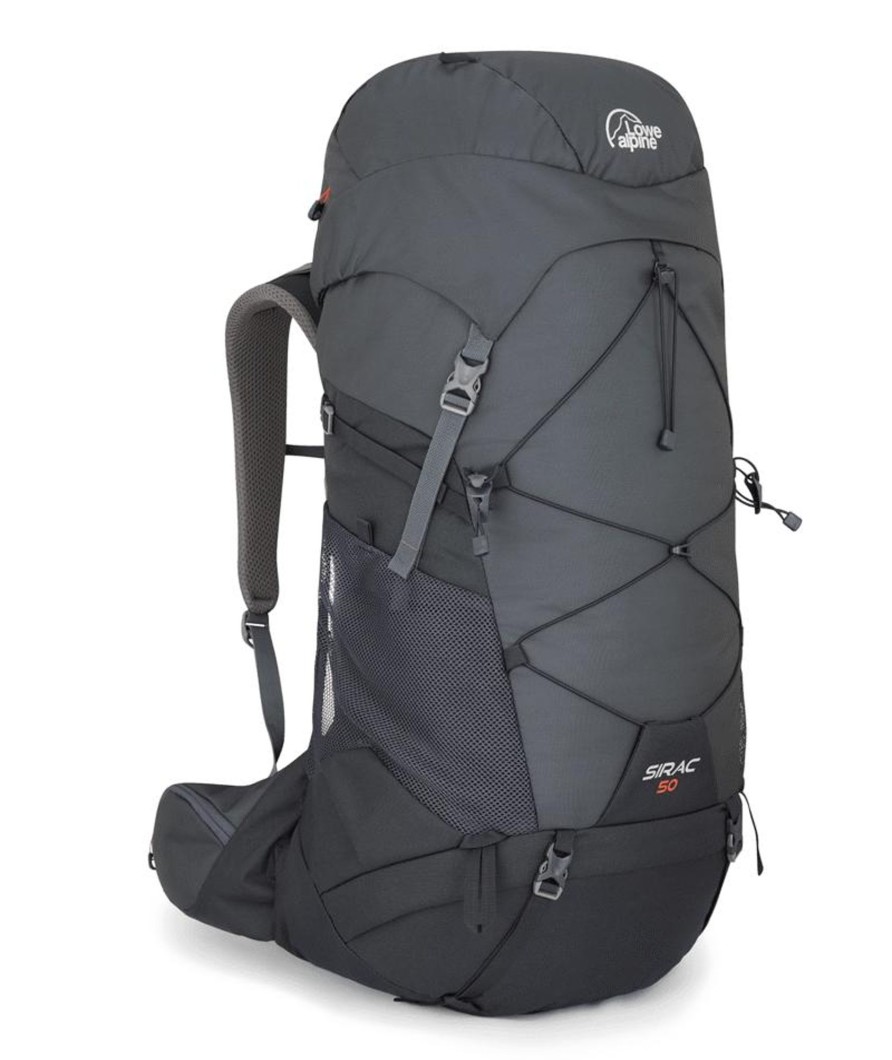 Rucksacks Lowe Alpine Backpacking Packs | Lowe Alpine Sirac 50 Rucksack - Ebony Grey