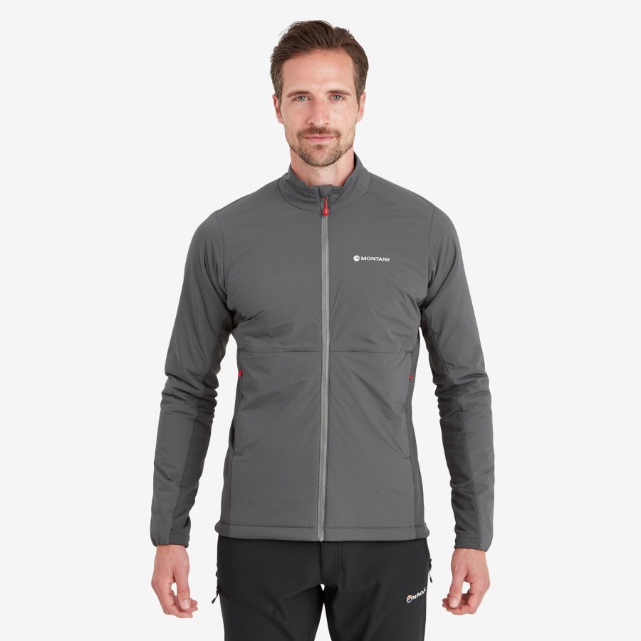 Clothing Montane Insulated Jackets | Montane Mens Fireball Lite Jacket - Slate Grey