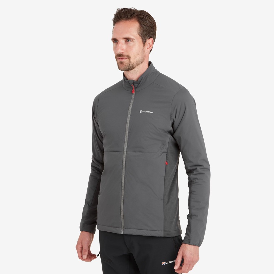 Clothing Montane Insulated Jackets | Montane Mens Fireball Lite Jacket - Slate Grey