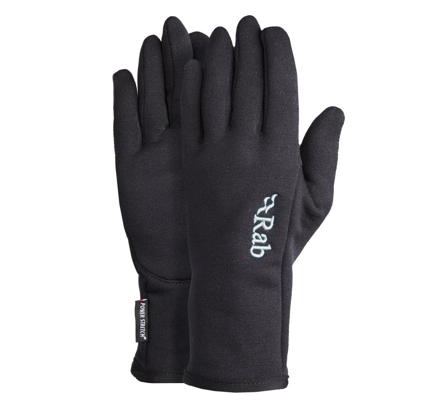 Clothing Rab Gloves | Rab Power Stretch Pro Gloves Black