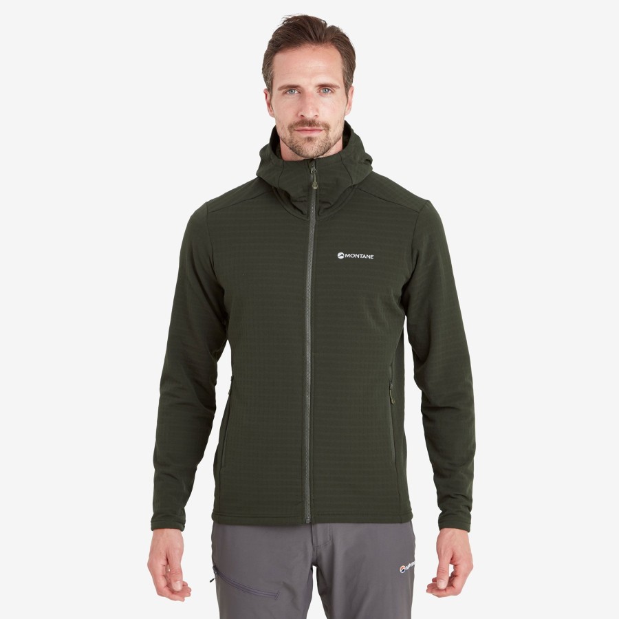 Clothing Montane Fleece & Mid Layer | Montane Mens Protium Xt Hoodie - Oak Green