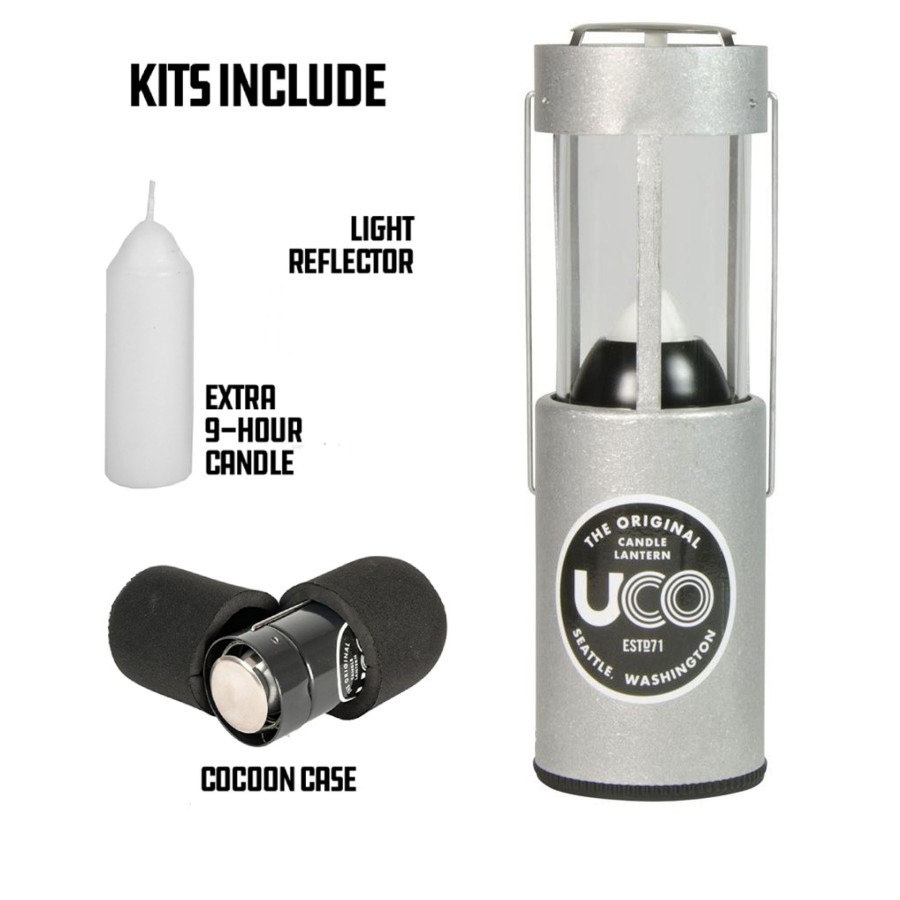 Equipment UCO Lanterns | Uco Original Candle Lantern Kit - Aluminium Silver