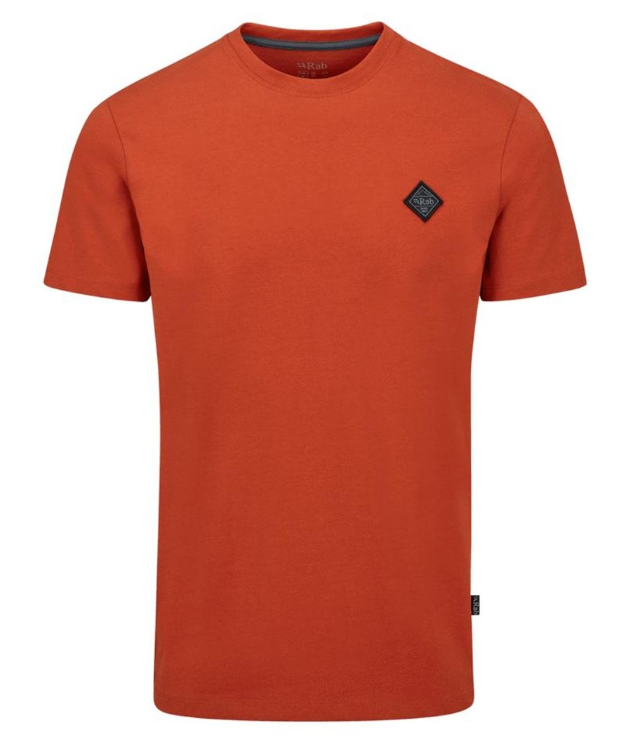 Clothing Rab T Shirts & Base Layers | Rab Mens Basecamp Logo Badge Tee Clay Red