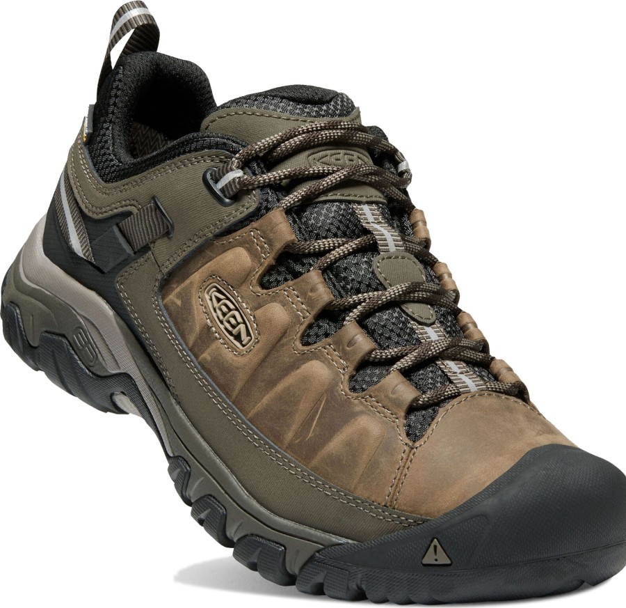 Footwear Keen Walking Shoes | Keen Mens Targhee Iii Waterproof Shoes - Bungee Cord-Black Brown