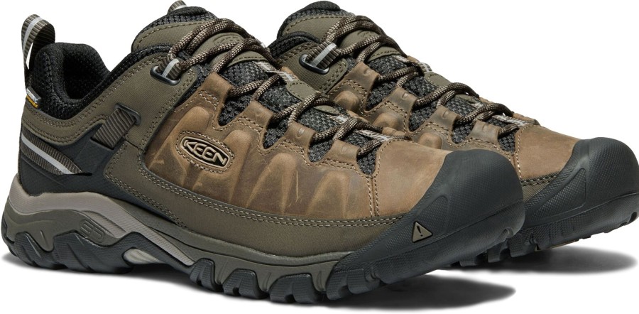 Footwear Keen Walking Shoes | Keen Mens Targhee Iii Waterproof Shoes - Bungee Cord-Black Brown