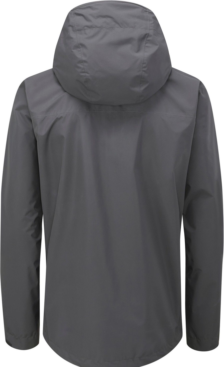 Clothing Rab Waterproof Jackets | Rab Mens Downpour Eco Jacket - Graphene Grey