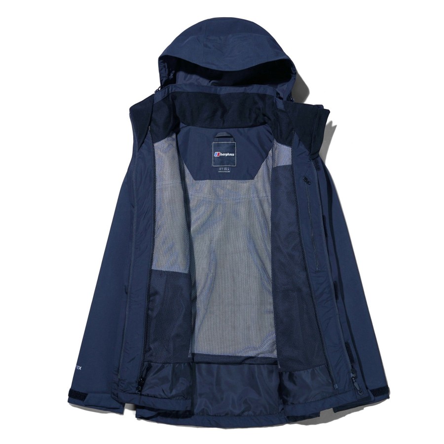 Clothing Berghaus Waterproof Jackets | Berghaus Womens Hillwalker Jacket Ia - Dusk-Navy Blazer Blue