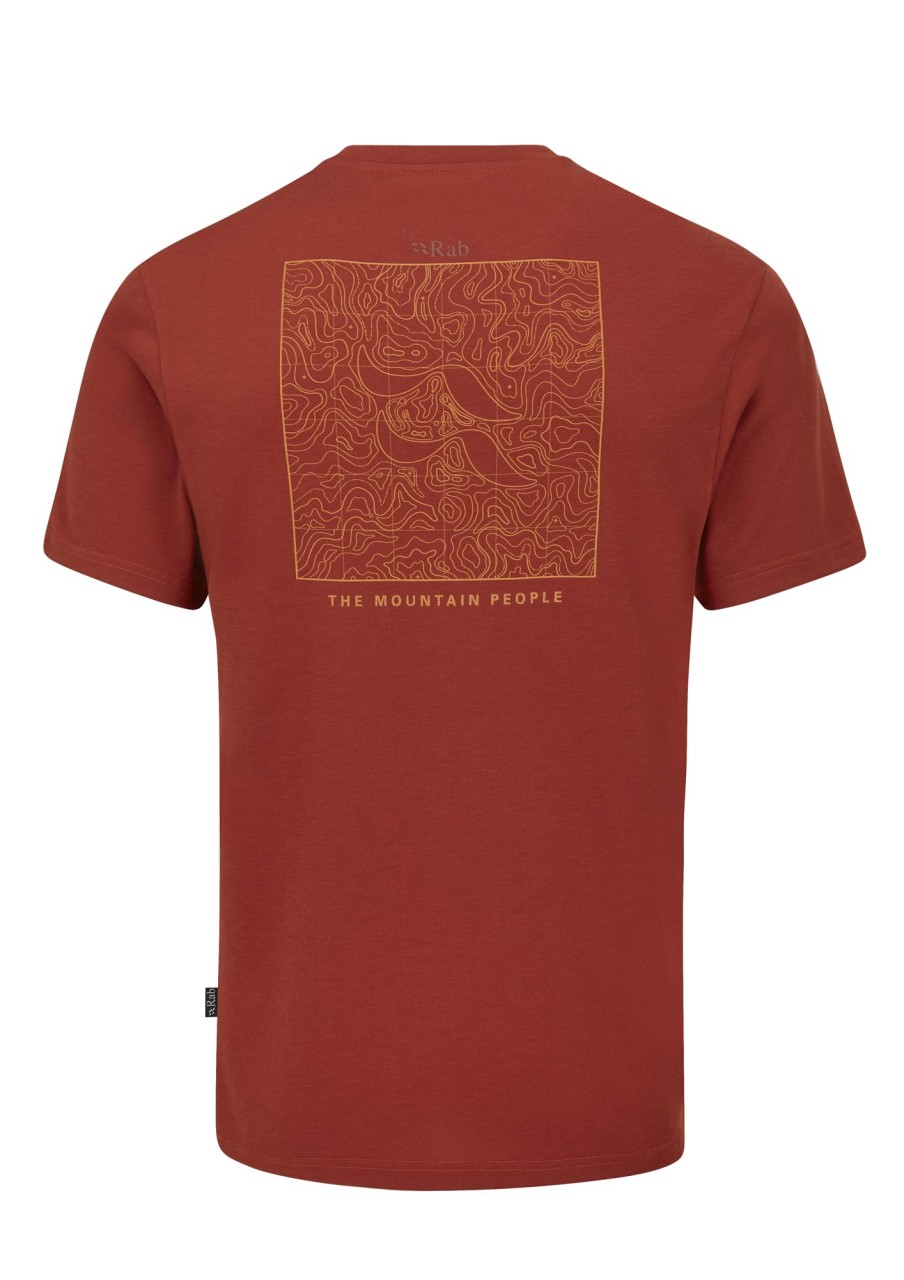 Clothing Rab T Shirts & Base Layers | Rab Mens Crimp Elevation Tee - Tuscan Red