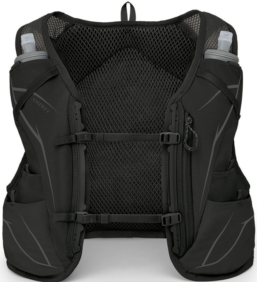 Rucksacks Osprey Fast & Light Rucksacks And Vests | Osprey Duro 6 With Flasks - Dark Charcoal Grey