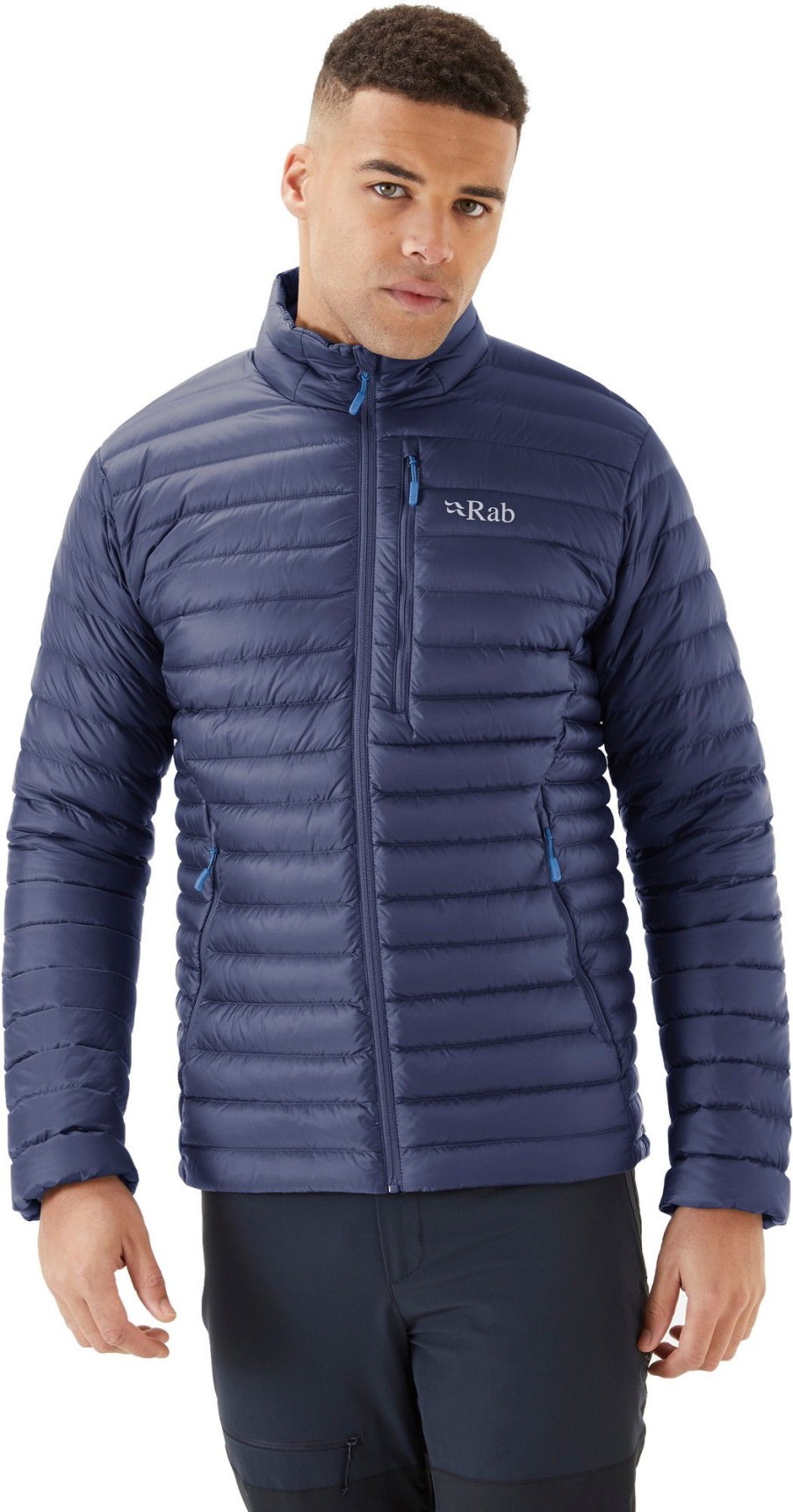 Clothing Rab Insulated Jackets | Rab Mens Microlight Jacket - Deep Ink Blue