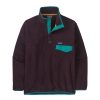 Clothing Patagonia Fleece & Mid Layer | Patagonia Mens Synchilla Snap-T Fleece Pullover - Obsidian Plum Purple