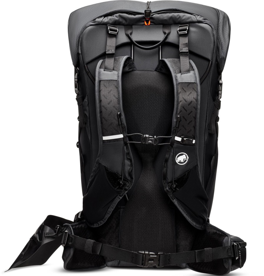 Rucksacks Mammut Backpacking Packs | Mammut Ducan Spine 50-60 Rucksack Black