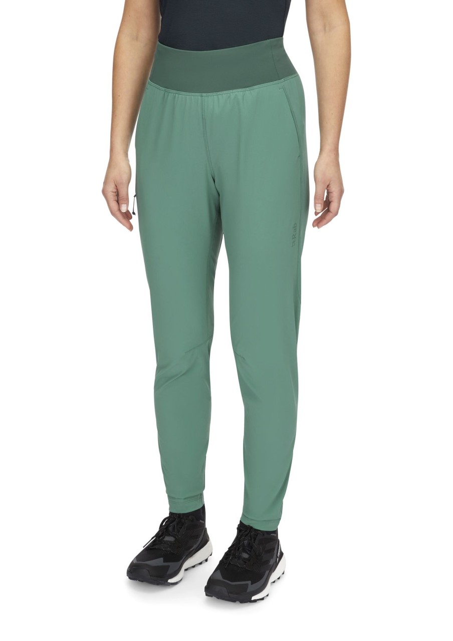 Clothing Rab Trousers & Leggings | Rab Womens Momentum Pants - Eucalyptus Green