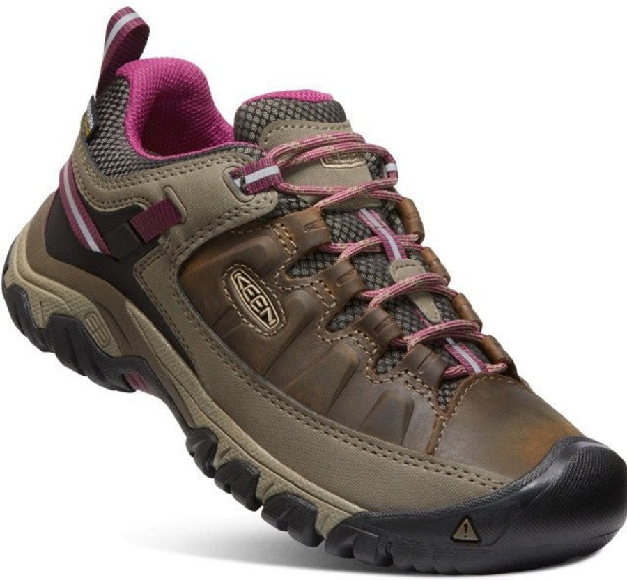 Footwear Keen Walking Shoes | Keen Womens Targhee Iii Waterproof Shoes - Weiss-Boysenberry Brown