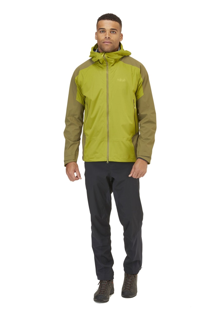 Clothing Rab Softshell Jackets | Rab Mens Kinetic Alpine 2.0 Jacket - Aspen Green