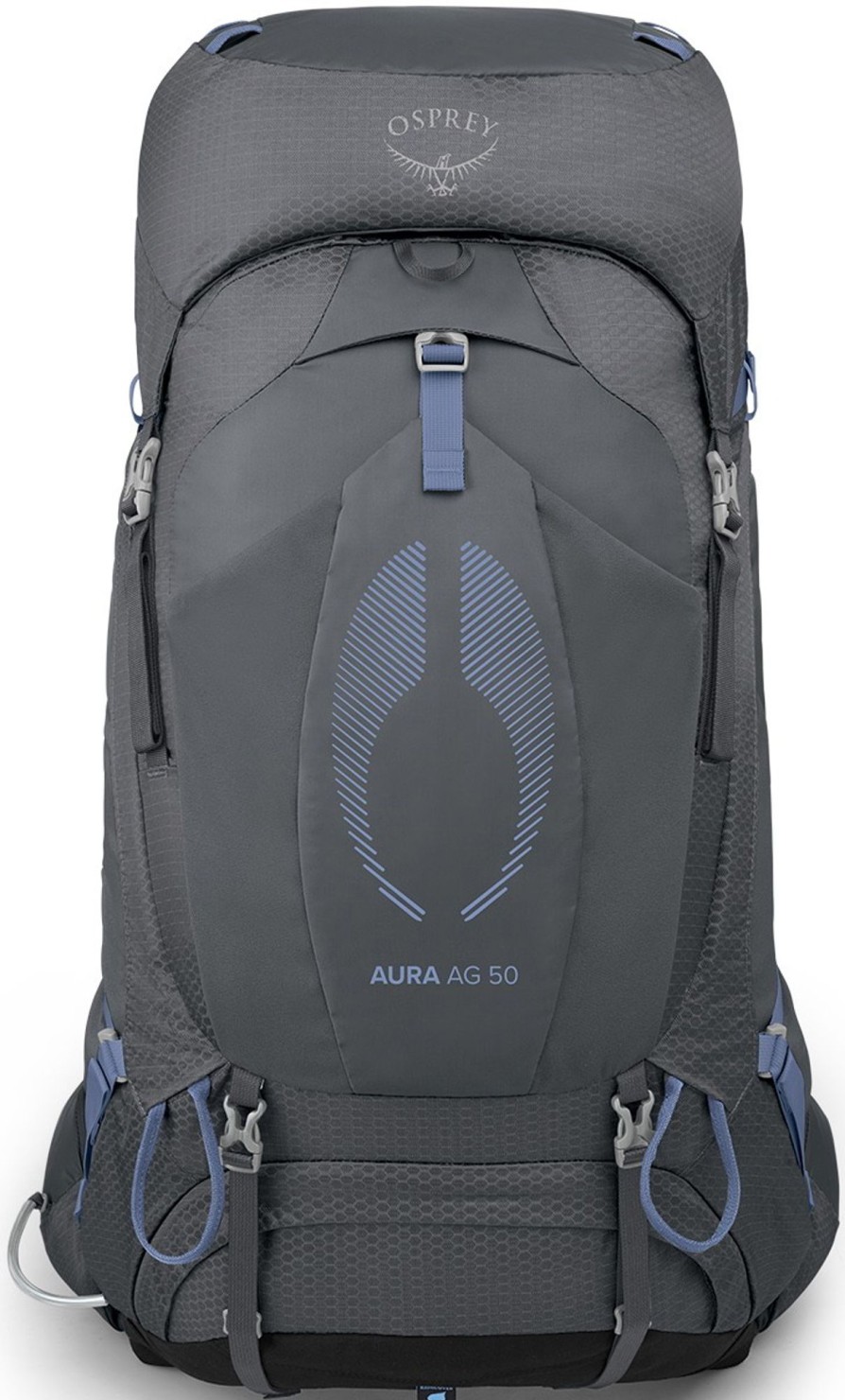 Rucksacks Osprey Backpacking Packs | Osprey Womens Aura Ag 50 Rucksack - Tungsten Grey