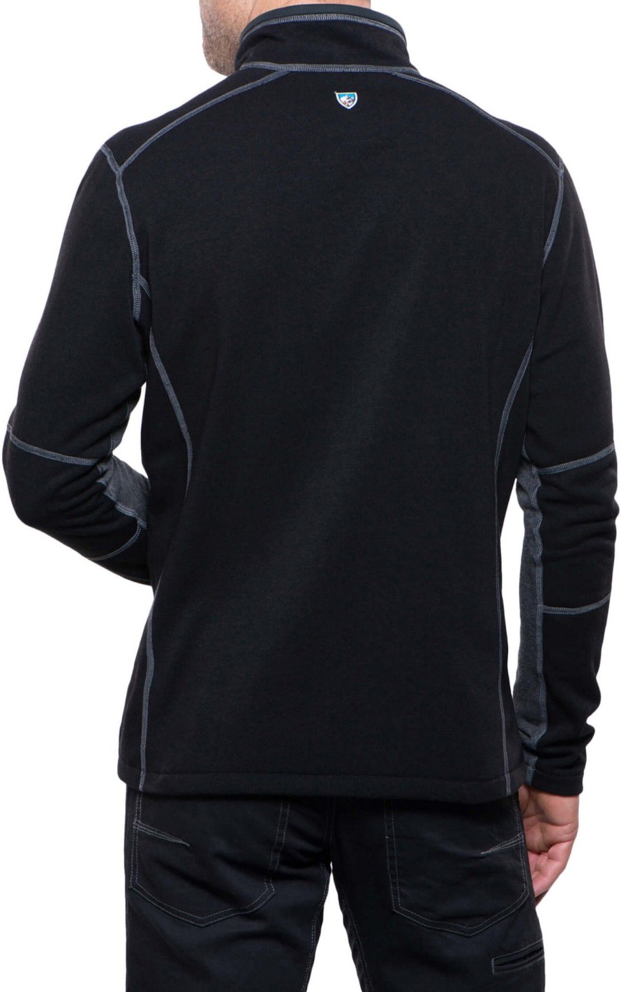 Clothing Kuhl Fleece & Mid Layer | Kuhl Mens Revel 1/4 Zip Fleece Steel Black