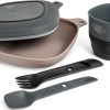 Camping UCO Plates, Bowls, Cups & Utensils | Uco 6 Piece Mess Kit - Venture Grey